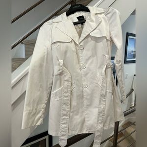 Express spring white trench coat